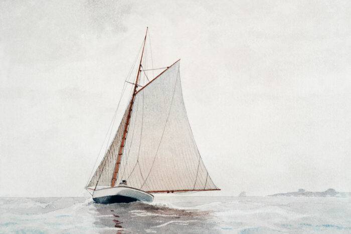 Sailing-off-Gloucester-(ca.1880)-by-Winslow-Homer