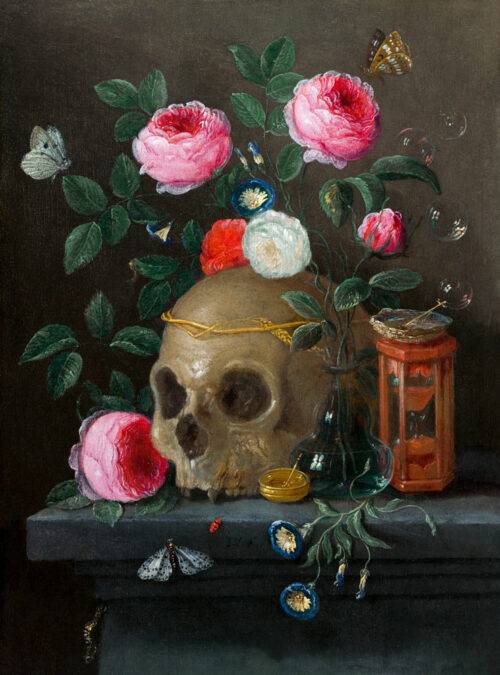 Vanitas-Still-Life-(1665)-av-Jan-van-Kessel